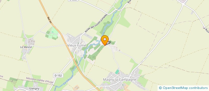 localisation de l'entreprise GFA DE VAUX  MEZIDON VALLEE D'AUGE