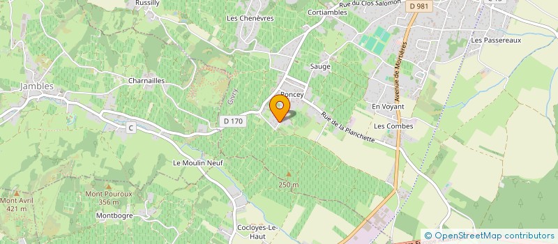 localisation de l'entreprise GFA . DE VELLE  GIVRY