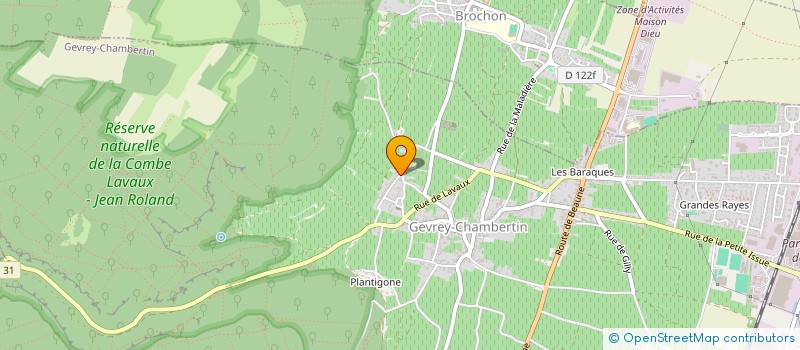 localisation de l'entreprise GFA DE VENUS  GEVREY-CHAMBERTIN