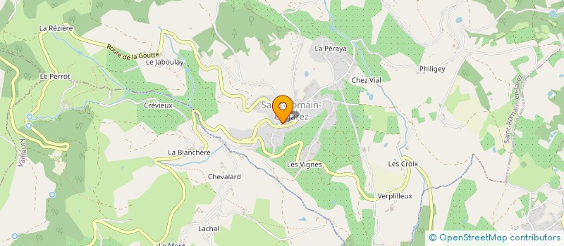 localisation de l'entreprise GFA DE VERPILLEUX  SAINT-ROMAIN-EN-JAREZ