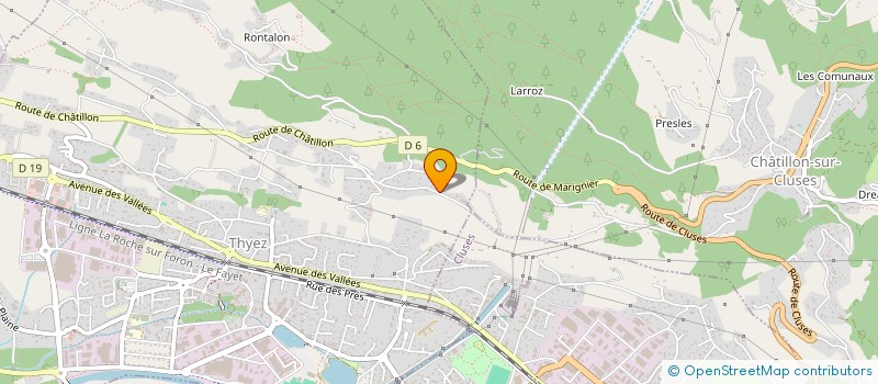 localisation de l'entreprise GFA DE VERS L'ABBE  THYEZ