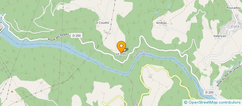 localisation de l'entreprise GFA DE VIALGUES LES CAZALEDES  SAINT-ROME-DE-CERNON