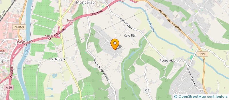 localisation de l'entreprise GFA DE VIGNELONGUE  MONTAUBAN