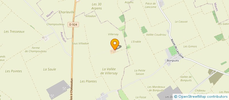 localisation de l'entreprise GFA DE VILLARCAY  AVERDON