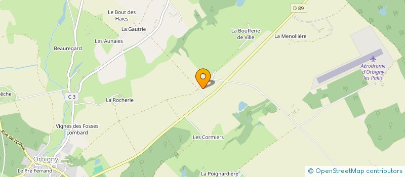 localisation de l'entreprise GFA DE VILLE à ORBIGNY