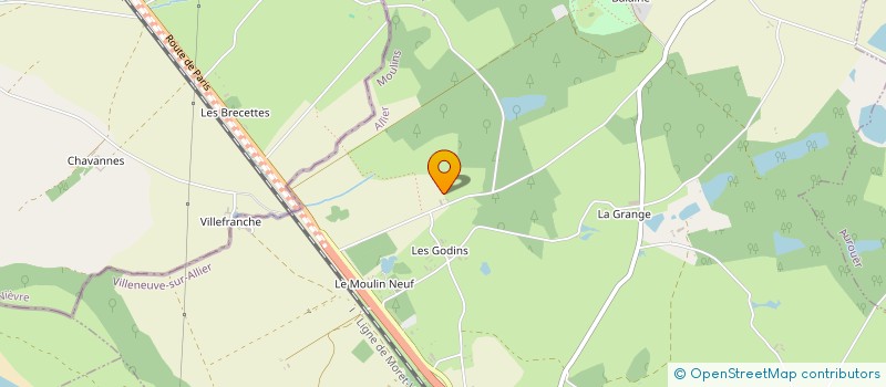 localisation de l'entreprise GFA DE VILLEFRANCHE  TREVOL