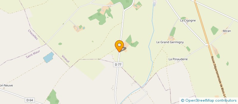 localisation de l'entreprise GFA DE VILLEPORTAIN  VINEUIL