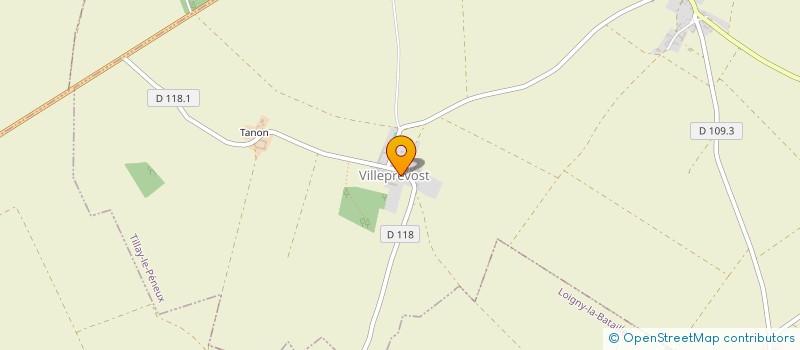 localisation de l'entreprise GFA DE VILLEPREVOST à TILLAY-LE-PENEUX