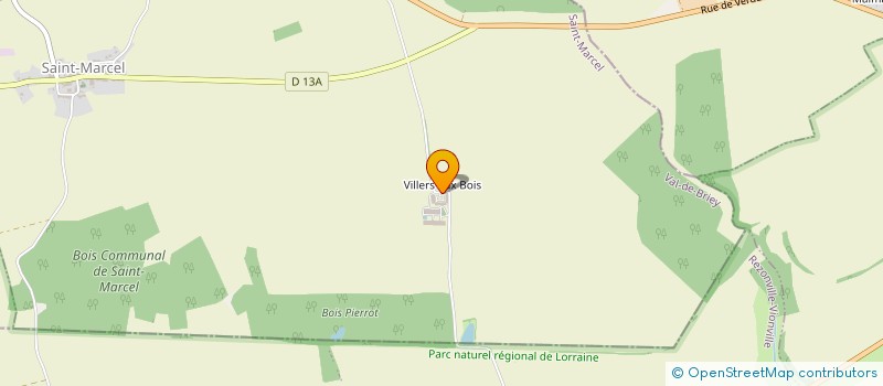 localisation de l'entreprise GFA DE VILLERS AUX BOIS à SAINT-MARCEL
