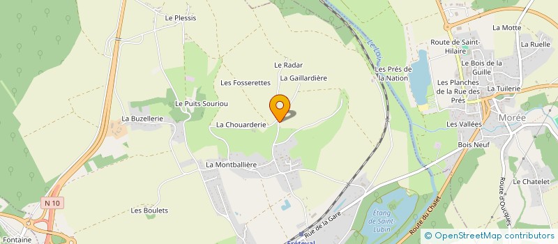 localisation de l'entreprise GFA DE VILLESLAIN à SAINT-DENIS-LANNERAY