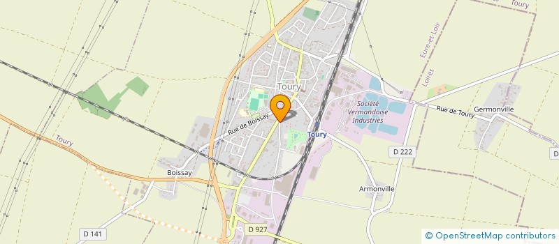 localisation de l'entreprise GFA DE VILLEVEQUES à TOURY