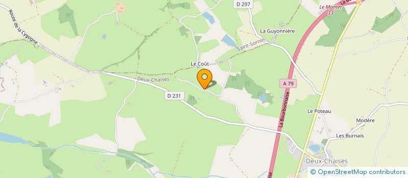 localisation de l'entreprise GFA DE VIRLOGEUX à ROCLES
