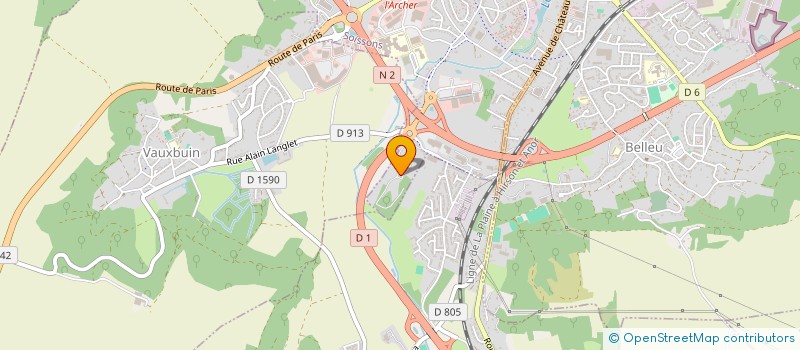localisation de l'entreprise GFA DE WALLEE à SOISSONS