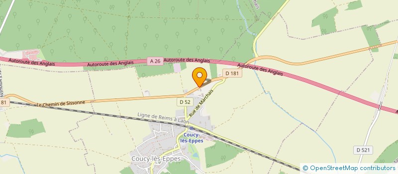 localisation de l'entreprise GFA DEBLED DARTOIS  COUCY-LES-EPPES