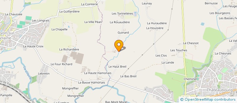 localisation de l'entreprise GFA DELALANDE  CHATEAUBOURG