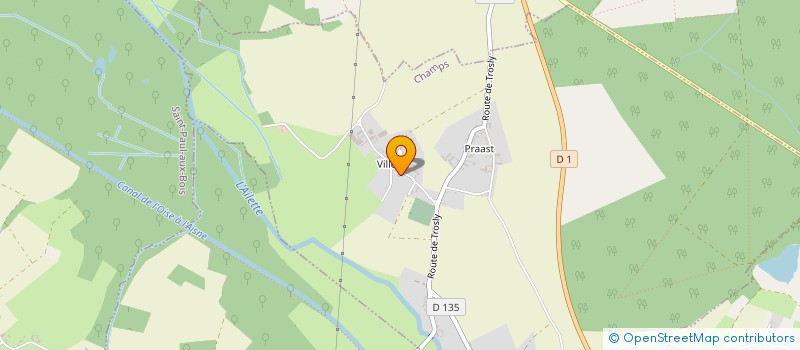 localisation de l'entreprise GFA DELATTRE  CHAMPS