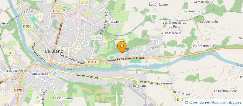 localisation de l'entreprise GFA DELAUME à LE BLANC