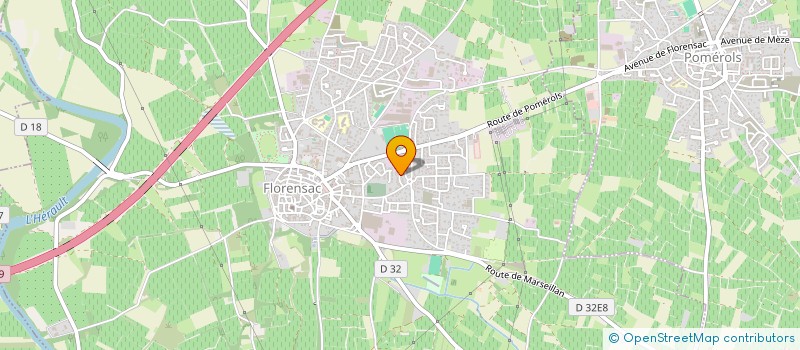 localisation de l'entreprise GFA DELMAS  FLORENSAC