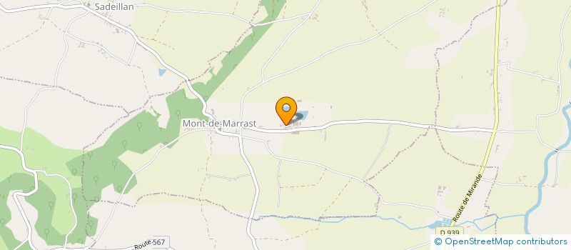 localisation de l'entreprise GFA DEMETER  MONT-DE-MARRAST