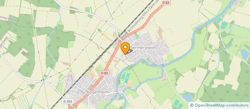 localisation de l'entreprise GFA DEMONFAUCON 67  SERMERSHEIM