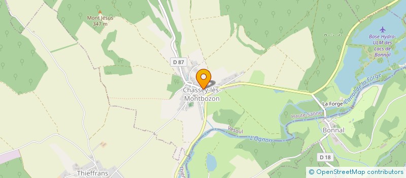 localisation de l'entreprise GFA DEP  CHASSEY-LES-MONTBOZON