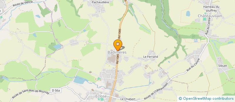 localisation de l'entreprise GFA DES 2 SERVES  ECLOSE-BADINIERES