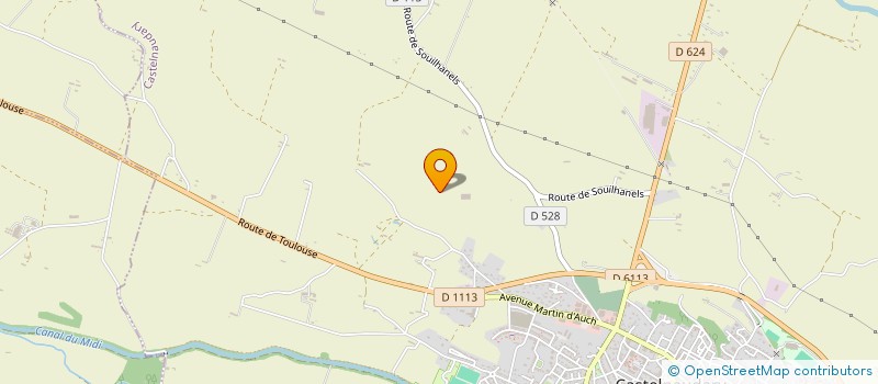 localisation de l'entreprise GFA DES 2 VALLONS  CASTELNAUDARY