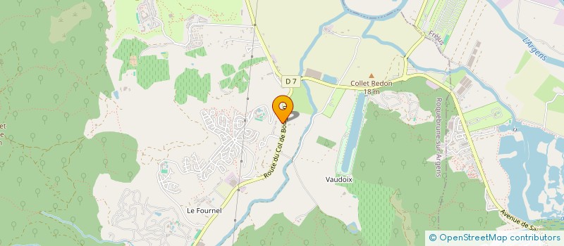 localisation de l'entreprise GFA DES 2 VAR à ROQUEBRUNE-SUR-ARGENS