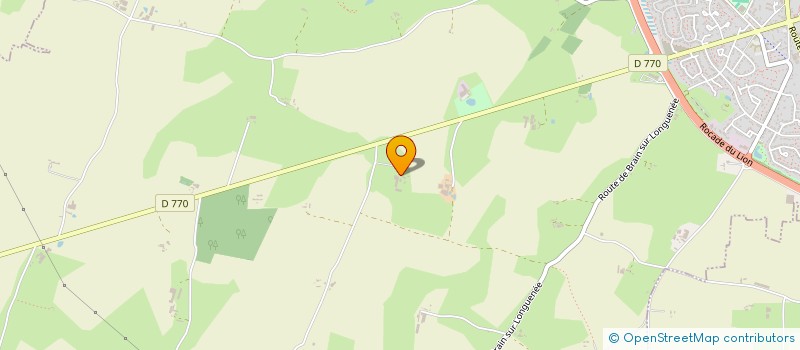 localisation de l'entreprise GFA DES 3 M  LE LION D'ANGERS