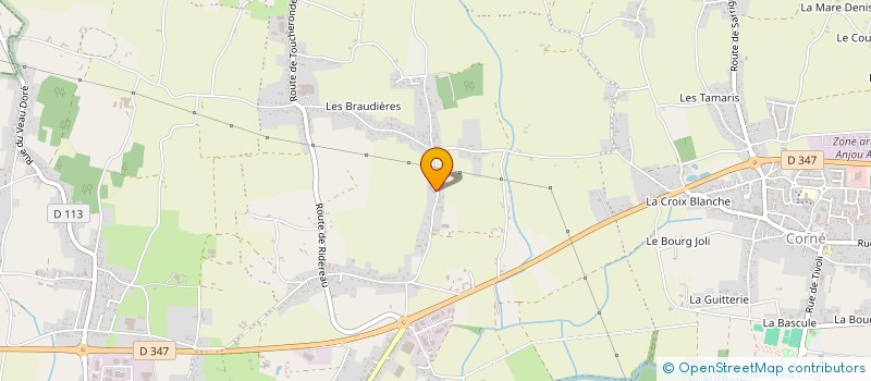 localisation de l'entreprise GFA DES 3 VALLEES  LOIRE-AUTHION