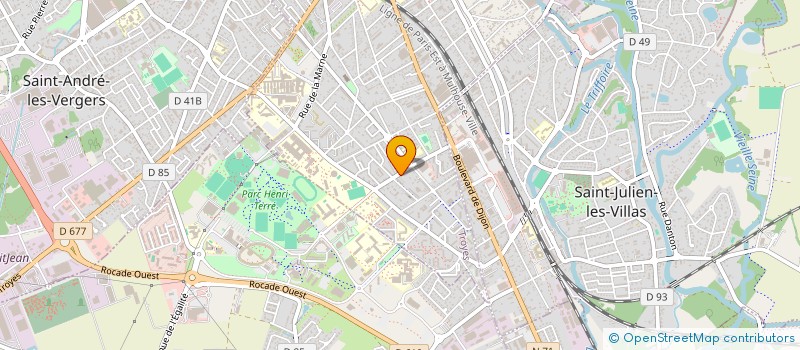 localisation de l'entreprise GFA DES 4 JOURNEES à TROYES