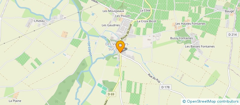 localisation de l'entreprise GFA DES ACCACIAS  DOUE-EN-ANJOU