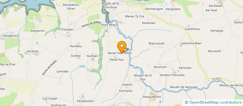 localisation de l'entreprise GFA DES ALLEES  PLOUARZEL