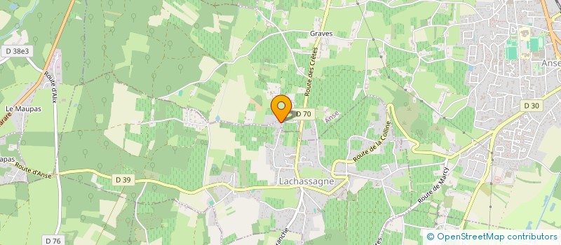 localisation de l'entreprise GFA DES AMIS DU BEAUJOLAIS  ANSE