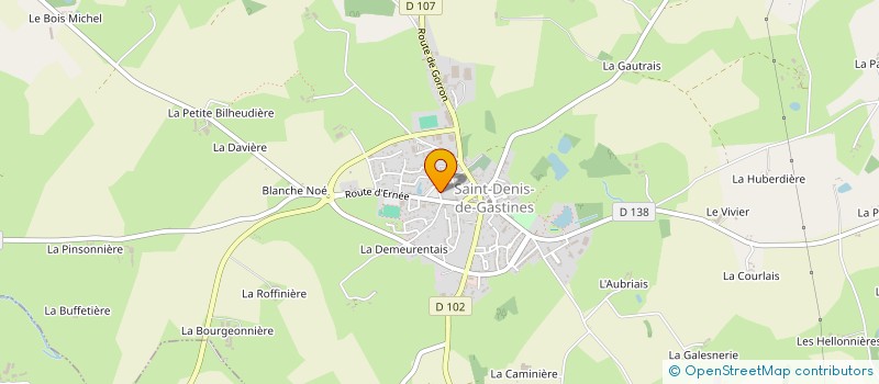 localisation de l'entreprise GFA DES ANGEVINS  SAINT-DENIS-DE-GASTINES