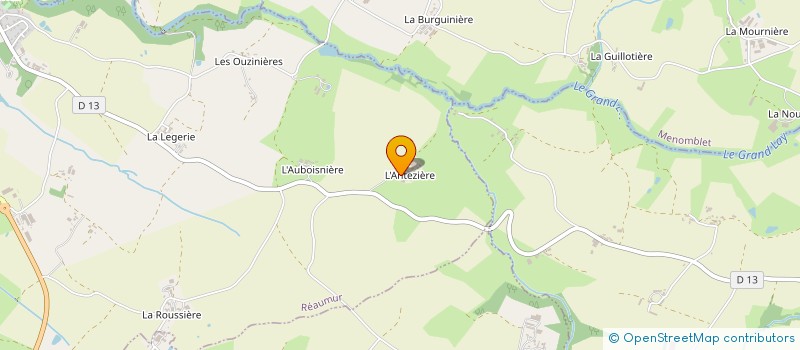 localisation de l'entreprise GFA DES ANTEZIERES  REAUMUR