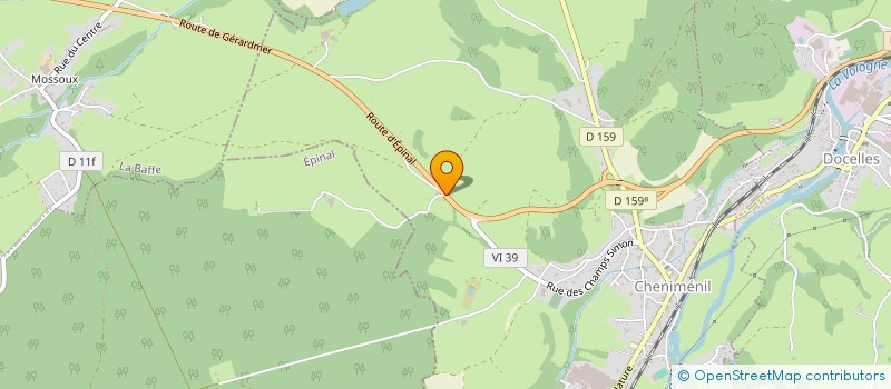 localisation de l'entreprise GFA DES ARPENTS  CHENIMENIL