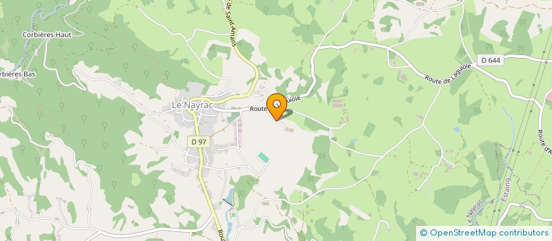 localisation de l'entreprise GFA DES AULNES  LE NAYRAC