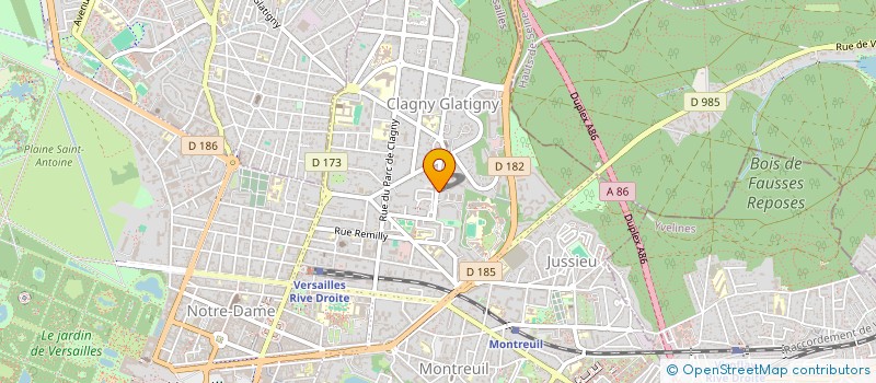 localisation de l'entreprise GFA DES BAILLIS à VERSAILLES