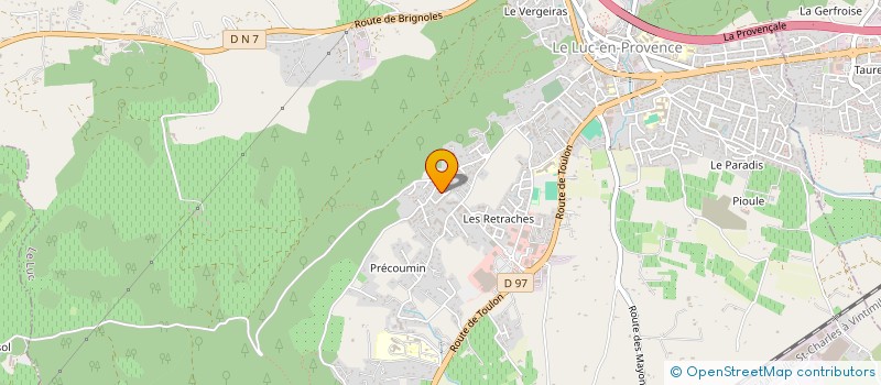 localisation de l'entreprise GFA DES BASTIDIERS  CABASSE