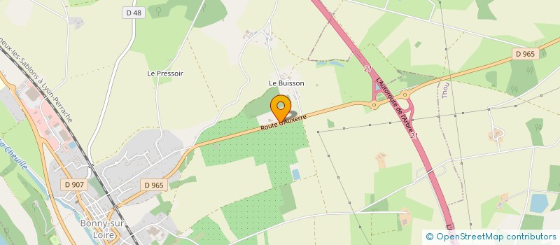 localisation de l'entreprise GFA DES BEAUMONTS à BONNY-SUR-LOIRE
