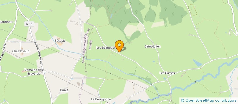 localisation de l'entreprise GFA DES BEAUSSIERS  NOAILLY