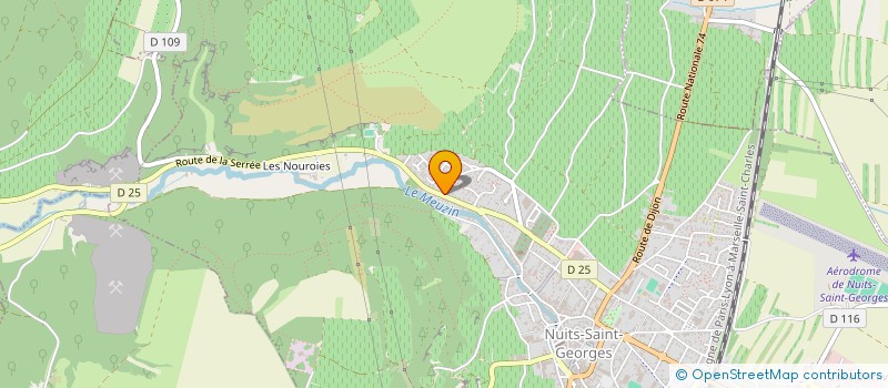 localisation de l'entreprise GFA DES BEAUX MONTS LUSSOTS à NUITS-SAINT-GEORGES