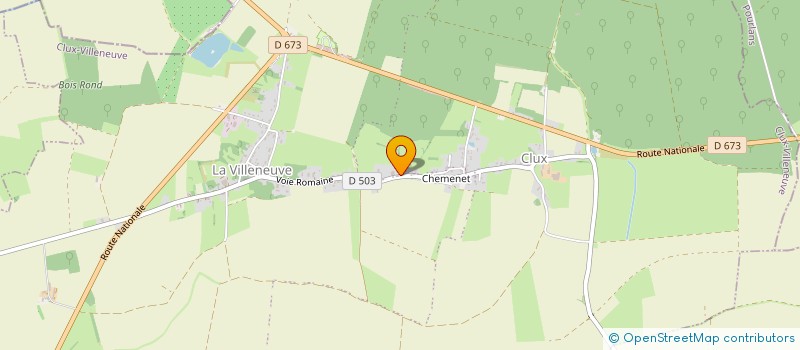 localisation de l'entreprise GFA DES BELETS  CLUX-VILLENEUVE