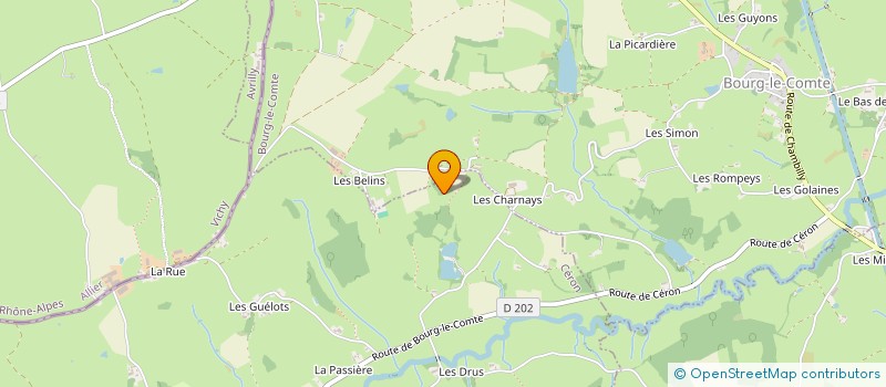 localisation de l'entreprise GFA DES BELINS  BOURG-LE-COMTE