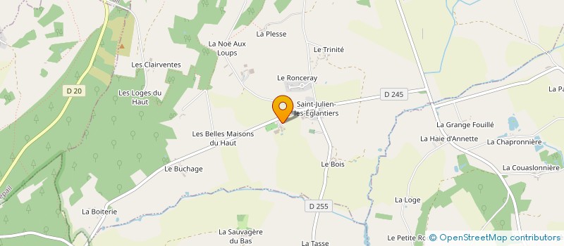 localisation de l'entreprise GFA DES BELLES MAISONS DU BAS  PRE-EN-PAIL-SAINT-SAMSON