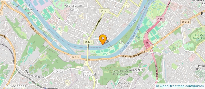 localisation de l'entreprise GFA DES BERGES DE LA PRAIRIE  CROISSY-SUR-SEINE