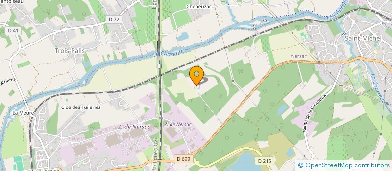 localisation de l'entreprise GFA DES BERTONNIERES  ROULLET-SAINT-ESTEPHE