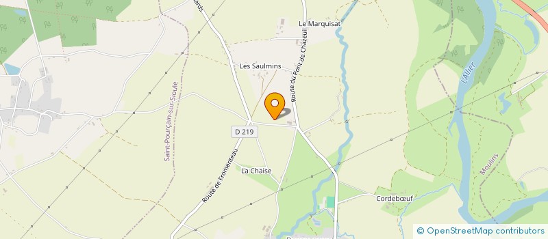 localisation de l'entreprise GFA DES BILLETS  PARAY-SOUS-BRIAILLES