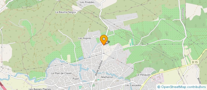 localisation de l'entreprise GFA DES BIRONS  PELISSANNE